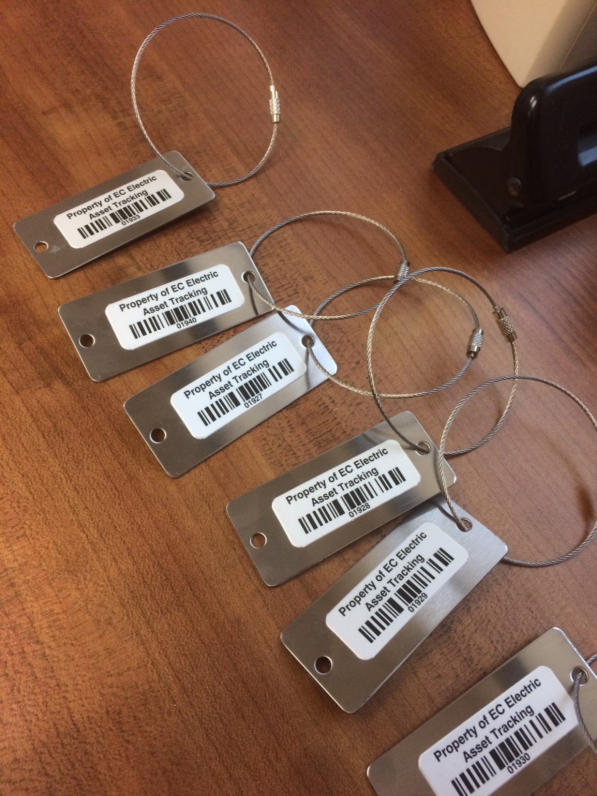 Keychains with bar-codes