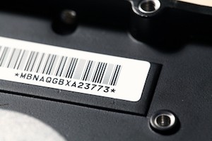 Bar code Asset Label