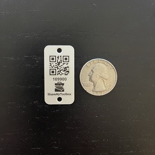 Rugged Metal Construction Asset Tag
